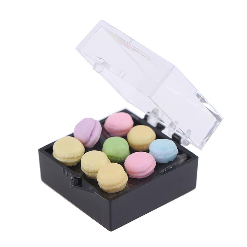 1Set 1:12 Dollhouse Miniature Macaroon Food Dessert Tea Snack Kitchen Decor Toy
