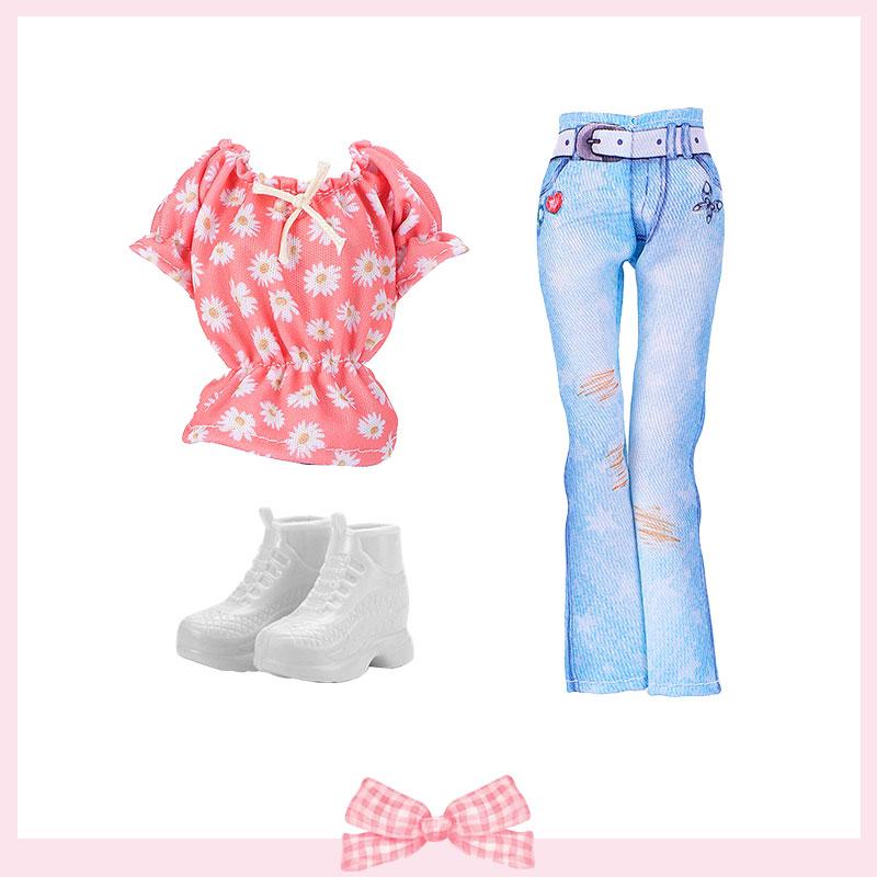 1/6 Κούκλες Ρούχα Κοντά Τοπ Τζιν Σύνολο Παπούτσια Γυαλιά Ηλίου Τσάντα Πλάτης για Κούκλες BJD 30 εκ. Αξεσουάρ Παιδικά Παιχνίδια Δώρα για Κορίτσια