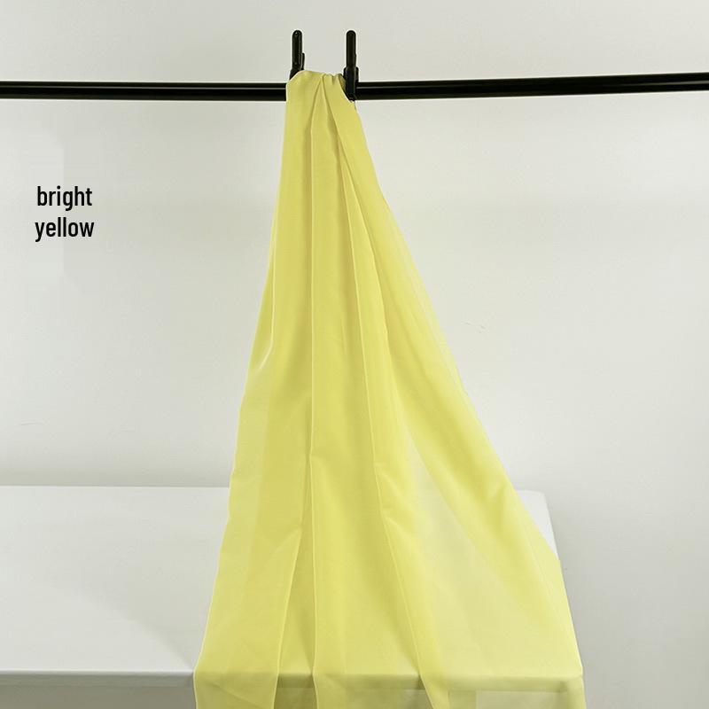 Yellow Chiffon Hanfu Fabric: Semi-Transparent Chinese Style Cloth for Innovative Decor