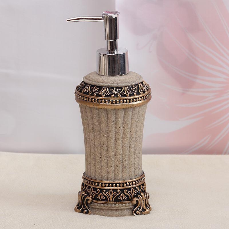 Luxuriöse Keramik-Druckflasche für Handseife, Shampoo und Duschgel