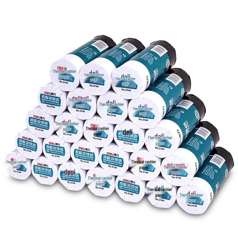 Deli 3144 Thermal Cash Register Paper 80mm x 60mm