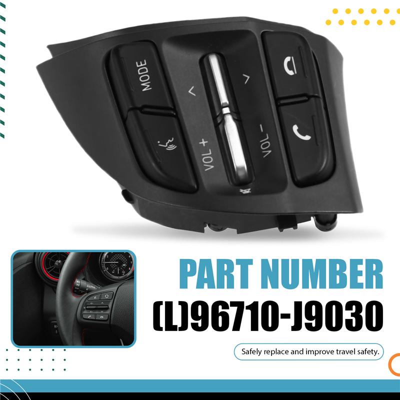 Radio Cruise Control Steering Wheel Switch Button For I10 I30 Veloster Kona Left 96710-J9030