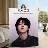 Blanket Flannel singer warm comfort  soft plush blanket for J-Jimin sofa idol living room Kpop office bedroom travel gift