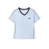 Solid Color Breathable V-Neck Regular T-Shirt Women Tops L226W135-026P