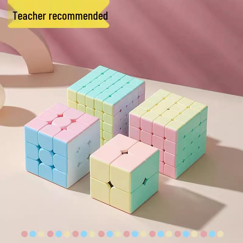 3rd Order Magnetic Macaron Cube: Competition Special Educational Toy for Kids, Changeable Pyramid Design.