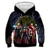 Boys Spring Marvel Hoodie Avengers Spider-Man 3D Print Baby Boy Clothes Breathable Kids Sportswear Hooded