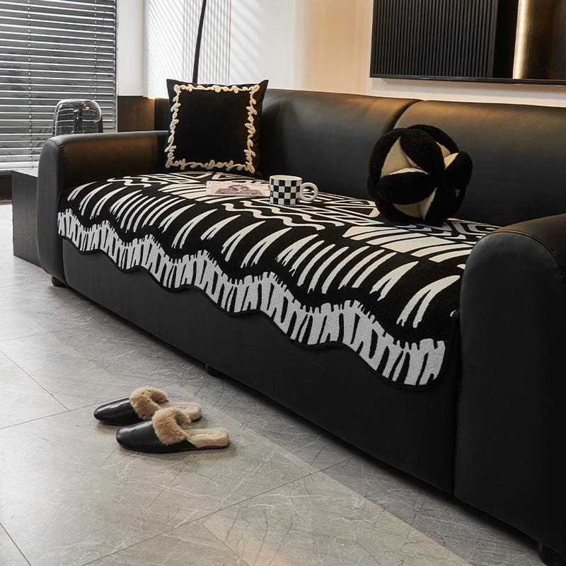 Bohemian Special-Shaped Sofa Cushion, Universal In All Seasons, Non-Slip Seat Cushion, One-Piece Straight Chenille Sofa Cover