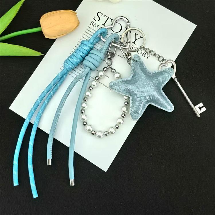 

Star Shaped Cute Mini Backpack Hanging Handbag Pendant Bag Pendant Bags Accessories one size синій