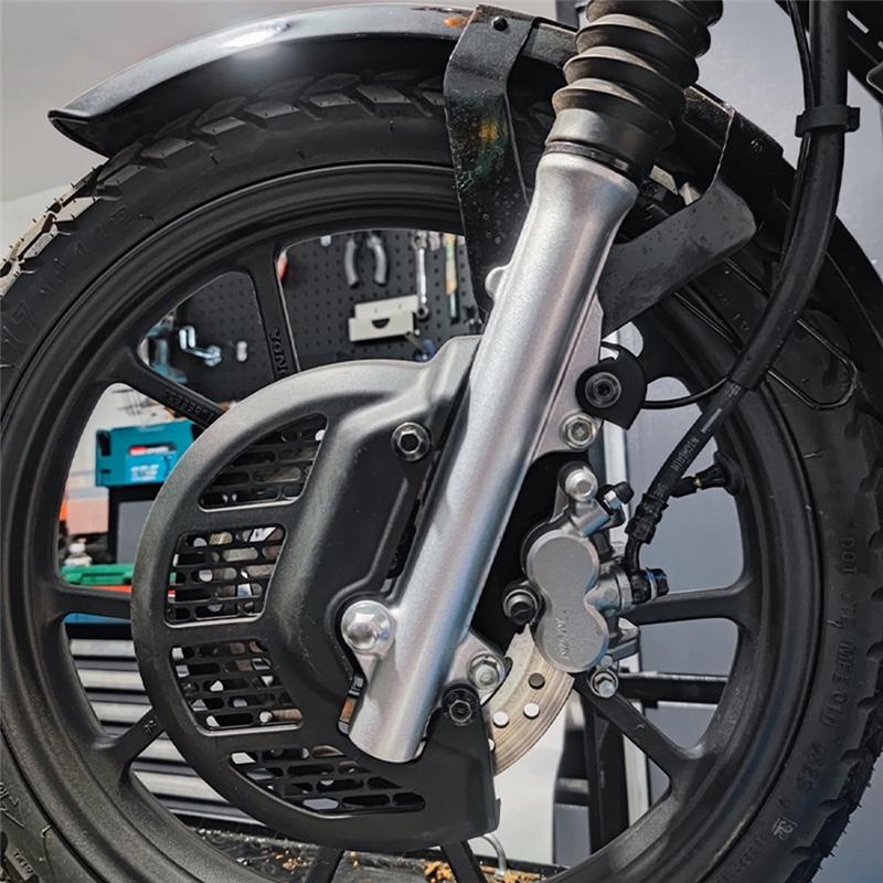 1 Piece Front Brake Disc Cover Replacement Parts For Cross Cub 110 CC110 Motorcycle Caliper Protection Rotor Guards-A99D