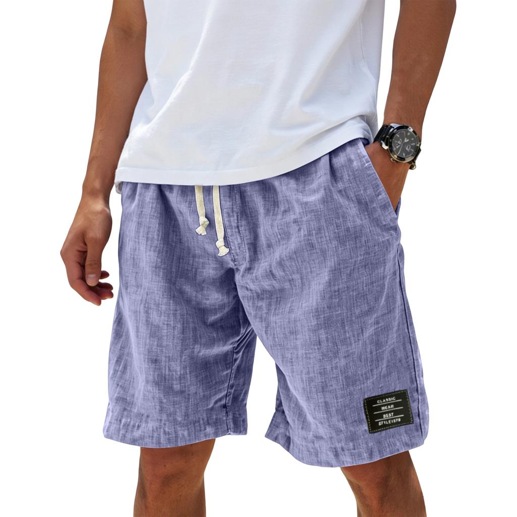 Men's Summer Casual Shorts Men's Fashion Sports Textured Shorts