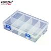 Multifunctional Tool Case 20*13.5*4.5cm Large 8 Grids Plastic Storage Box Screw Electronic Component Transparent Organizer