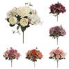Flowers Artificial Peony Bouquet Outdoor Wedding Home Living Decoration Room