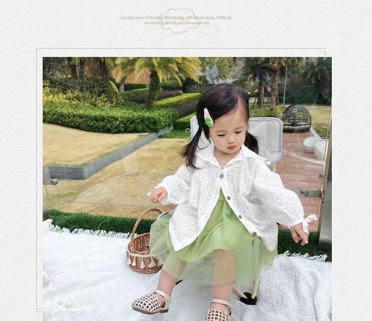 Girls' Summer Sun Protection Jacket - Sweet, Lazy Style for Babies & Toddlers; Fresh, Stylish, Long-Sleeved Children's UV Protection.