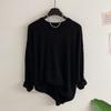 Honey J Women Hamyulon Cashmere Loose Fit Solid Wool Long Sleeve Knit 10 Colors