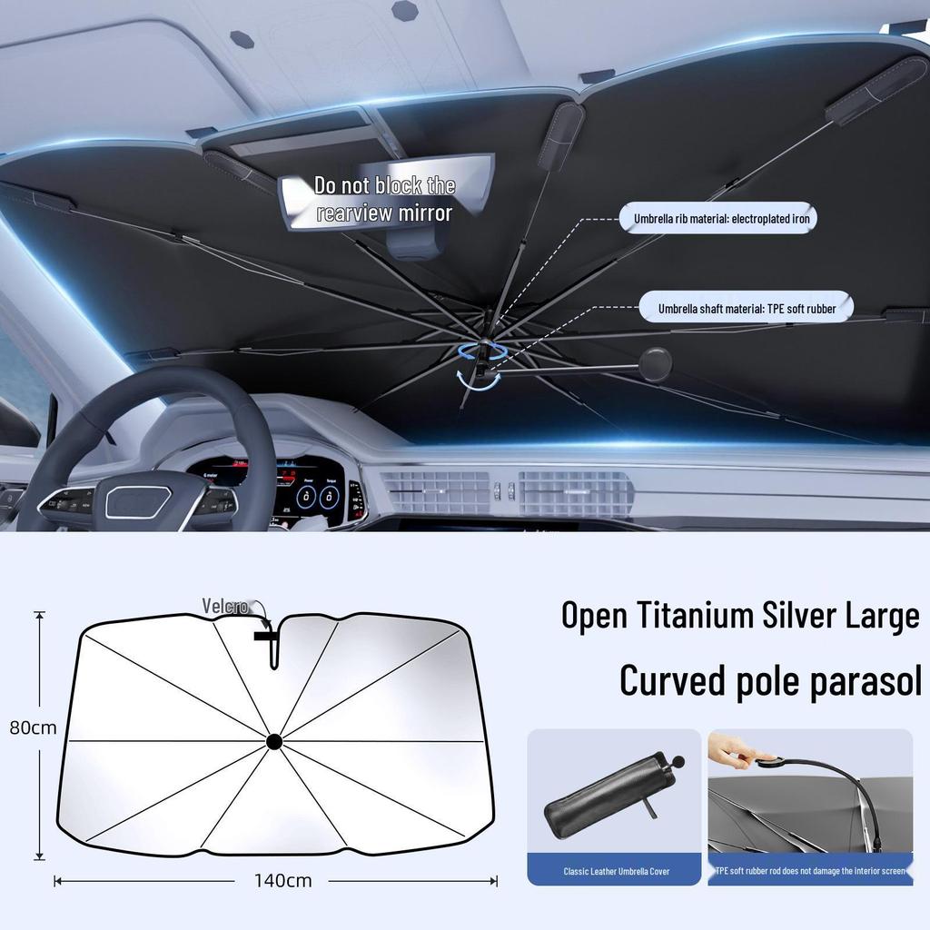 Car Windshield Sunshade - Heat Protection & Insulation