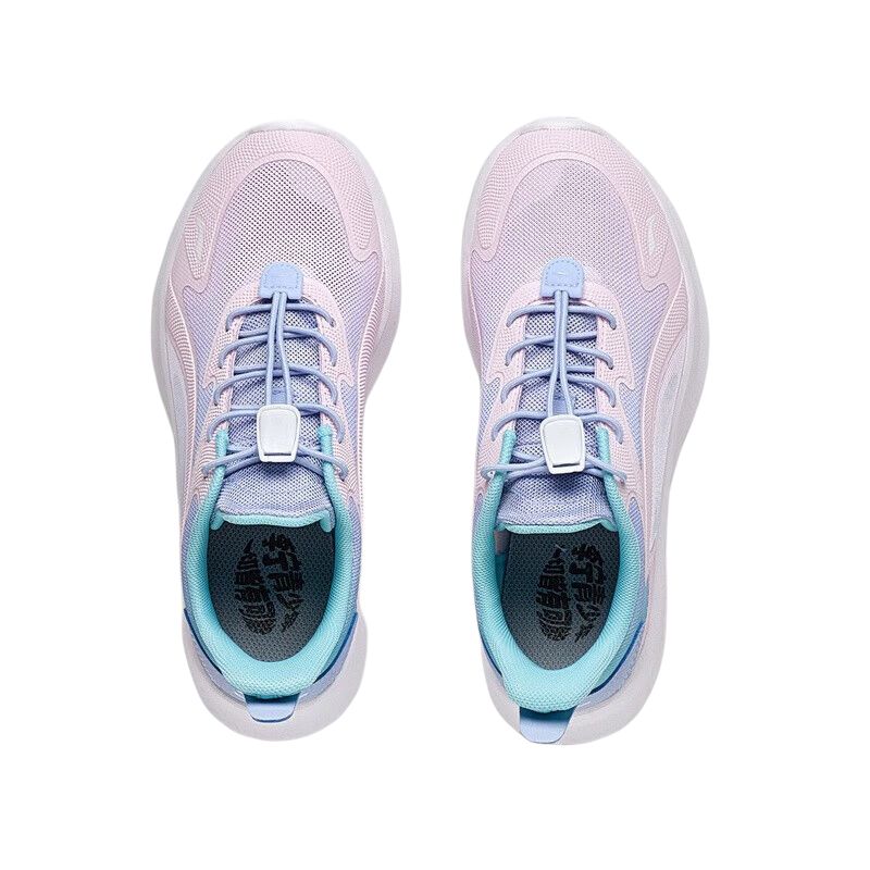 Li Ning Bequeme Vielseitige Stoßdämpfende Atmungsaktive Low Top Kinder Laufschuhe Kinder Sneaker Pink YKCU242-82