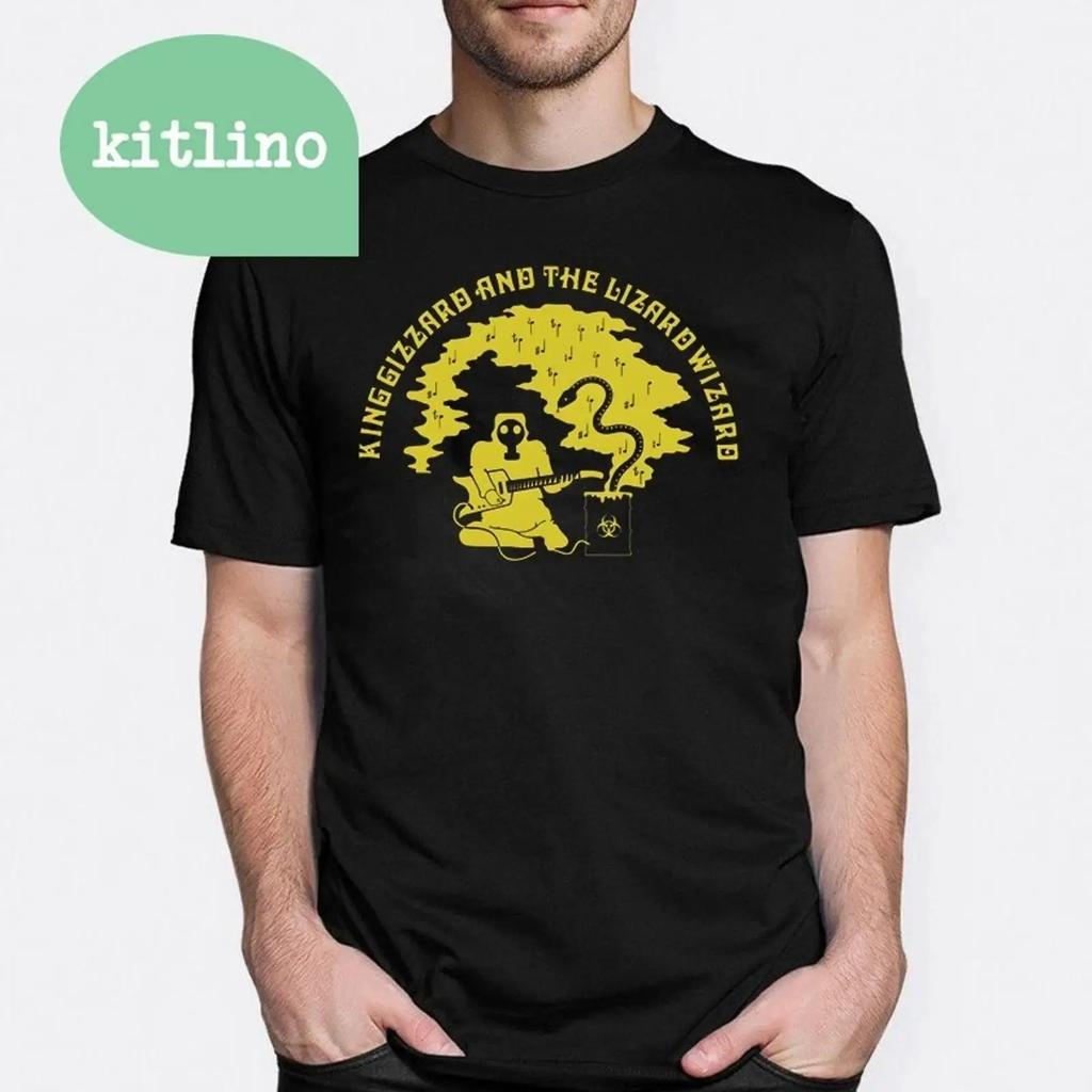 King Gizzard And The Lizard Wizard Mikrotonal Flying Banana Album T-Shirt S0375 Vintage Weich Streetwear Unisex Dehnbar