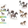 Beautiful Silver Gray Spotted Mare Model Lifelike Animal Figurine For Decoration