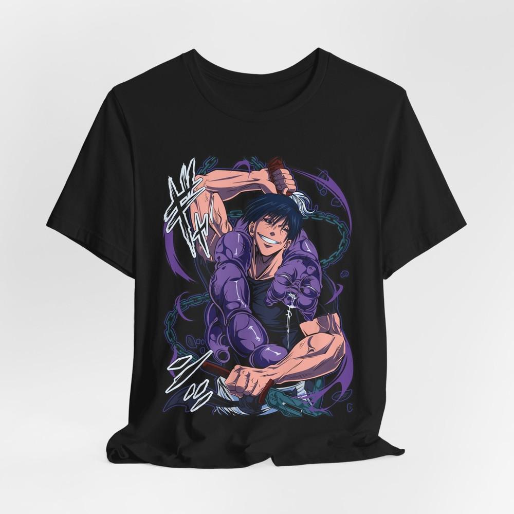 Toji Jujutsu Kaisen Anime Graphic T-Shirt Tee Tops, Unisex Jersey T-Shirt for Fans, Short