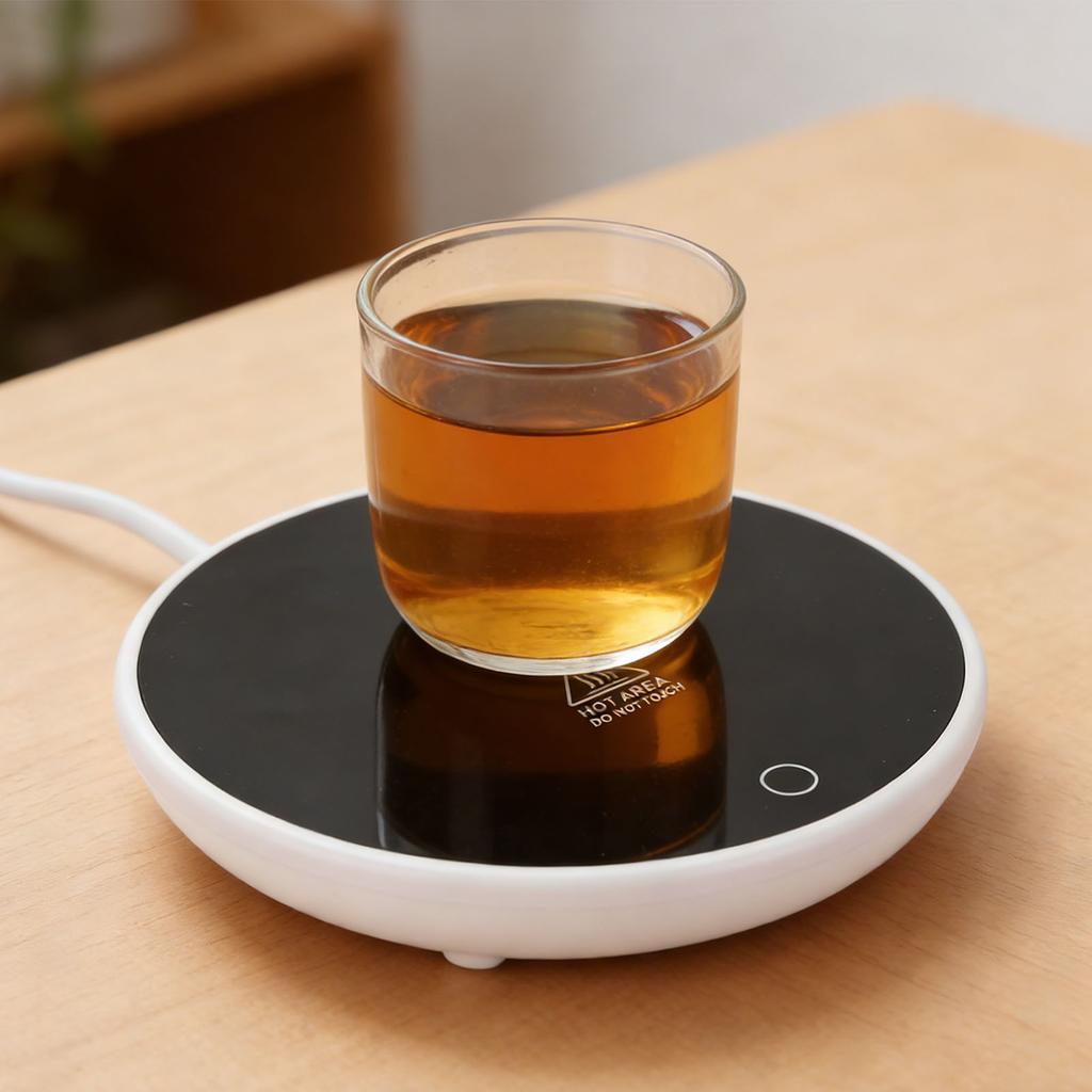 Coffee Warmer 55°C Constant Temperature Auto Shut Off Electric Cup Heater Smart Beverage Warmer for Home Camping