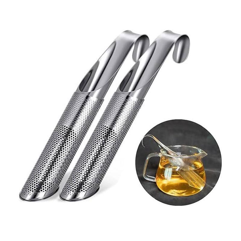 

Stainless Steel Creative Pipe Tea Infuser, Lazy Filter, Pipe-shaped Tea Infuser, Tea Strainer For Filtering Tea. One Size
