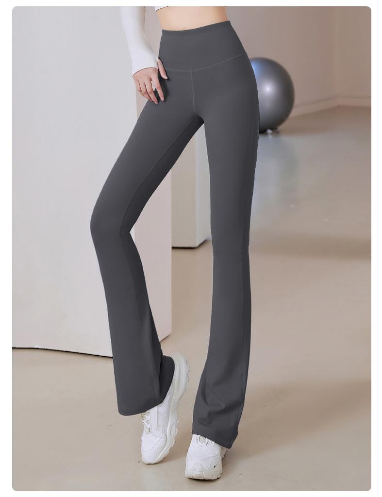 Sports Yoga Pants Quick,drying Breathable Tight Fitness Pants High Waist Slim Fit Yoga Wear Wide Leg Flared Pants