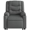 Electric Massage Recliner with Rising Function Dark Grey Fabric