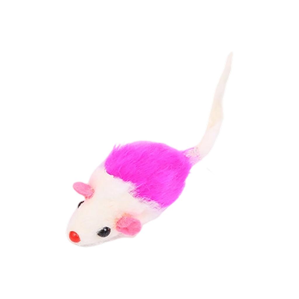 Furry Sound Mouse Pet Toy, Small Plush Mice For Interactive Play In Assorted Colors