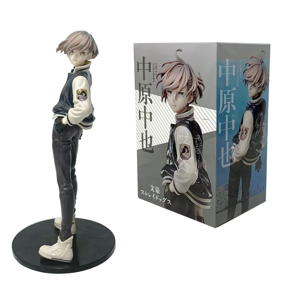 20cm Bungo Stray Dogs Anime Figures - Nakahara Chuya & Dazai Osamu Action Figures - Noodles Press PVC Collectible Toys Gifts