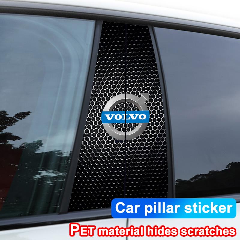 Auto B-Säule Schutzfolie Auto Mittelpfosten Logo Aufkleber Für Volvo V40 FH16 S60 XC90 T6 S80 V70 C30 XC60 XC40 FH500 V50 V60