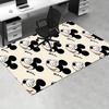 Mickey Mouse,Laughing,Pattern Office Carpet Soft Polyester Entrance Carpet Washable Non-slip Machine Washable Indoor Carpet Living Room Bedr