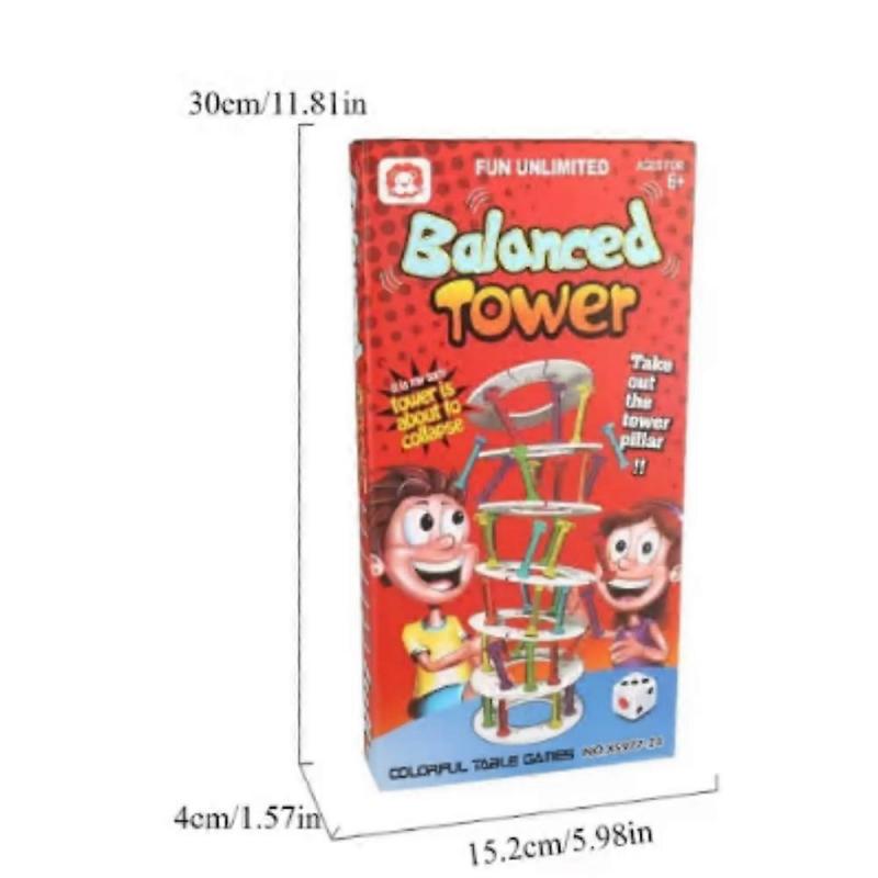 Kids Balance Tower Collapse Parent-child Interactive Family Party Board Game Educational Toys Crazy Crash Tower Gift