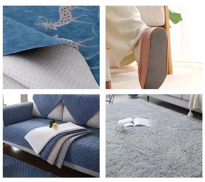 Polyester Anti Slip Cotton Fabric Drill Dotted Anti Skid NonSlip Gripping Material Rubber Coating Mat Cloth DIY Sewing Fabric