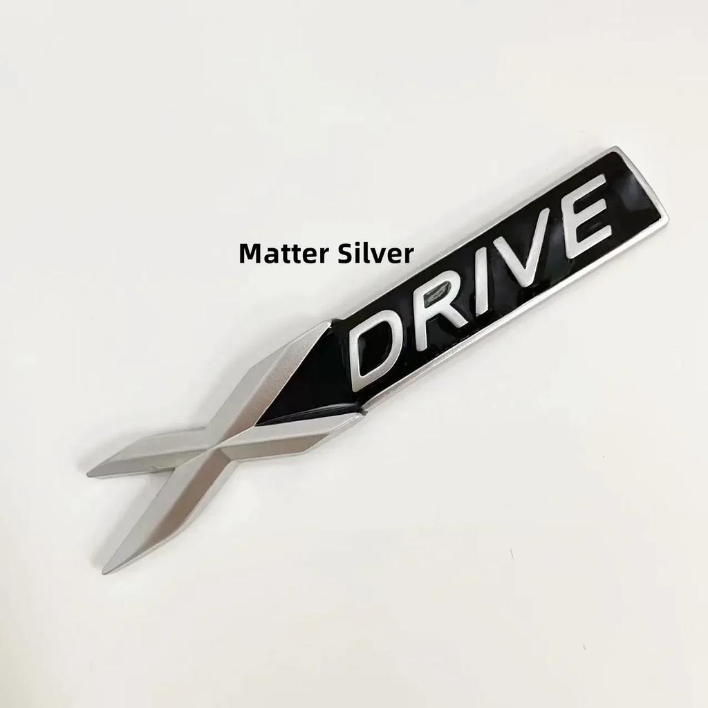 3D Metal XDRIVE SDRIVE EDRIVE Letters Car Rear Trunk Fender Emblem Badge Sticker For BMW E46 E39 E60 E90 F10 F30 E36 X3 X6 X5 X7