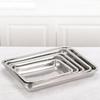 Stainless Steel Food Storage Serving Tray Rectangle Oven Trays Baking Trays Steaming Dish  Kitchen