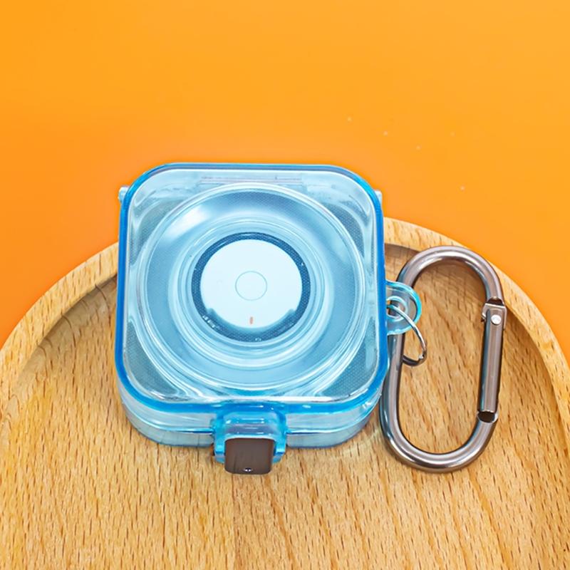 Clear Flexible Case with Carabiner Protector Cover for Rings Charger Shell Dustproof Charging Case Cover