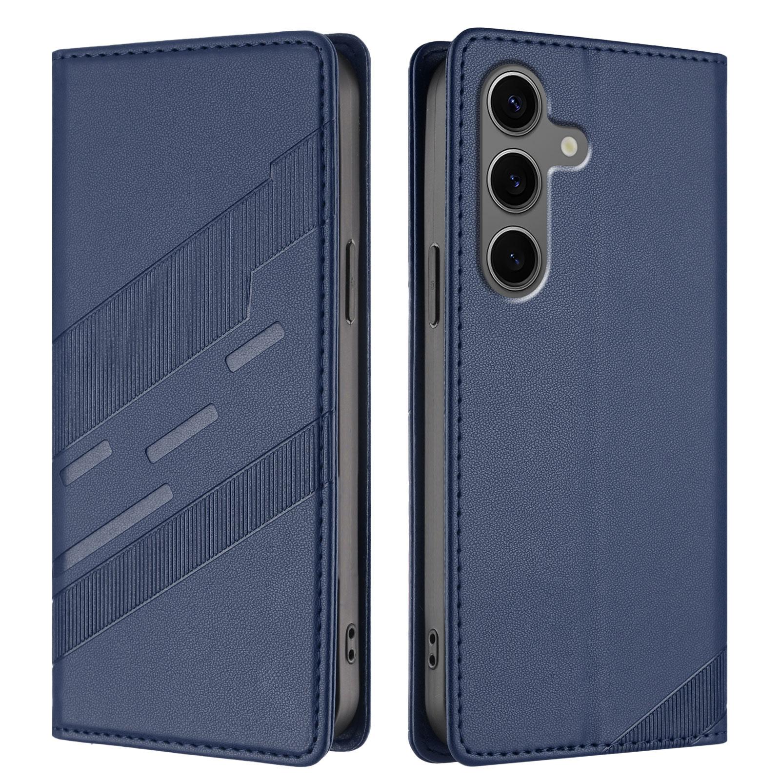 

For Samsung Galaxy S25+ Phone Cases Punk Style Imprinted Wallet Stand Leather Cover G