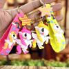 Dream Cartoon Rainbow Horse Unicorn Keychain Pendant Bag Couple Pendant Car Couple Ins Small Gifts