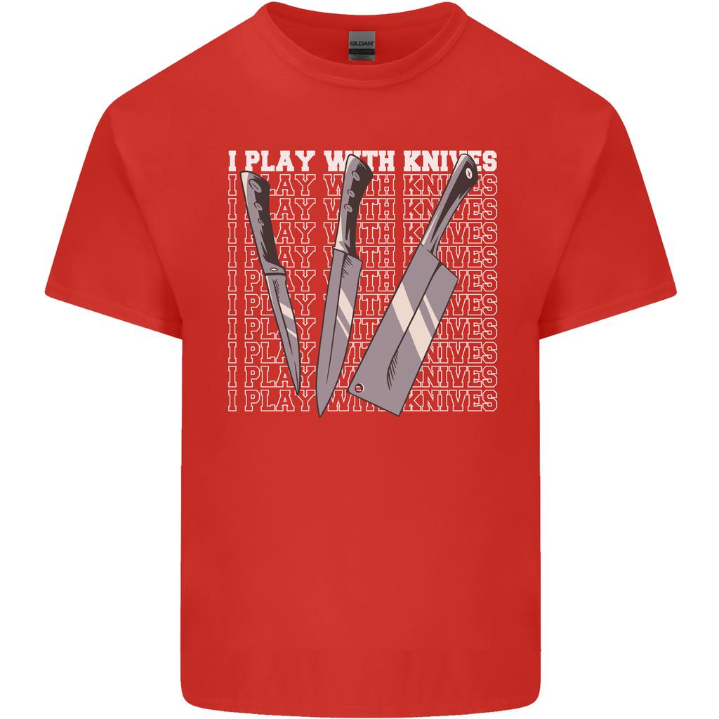 Chef I Play With Knives Unisexs Light Cotton TShirt