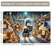 North Pole Polar Express Banner, Kids Christmas Party Photo Booth Decor