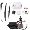 UTV Electric Windshield Wiper Motor Kit Wiper Assembly for Polaris Ranger Honda Washer Reservoir Pump Bottle Jet Wiper DC12V 30W