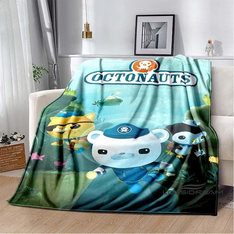 New ModelCute Octonauts Cartoon Children's Blanket Suitable for Family Bedrooms, Beds, Sofas, Travel, Offices, and Other Places