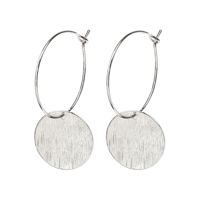 

Independent Station eBay Minimal Size Hollow Solid Round Earrings Tassel срібний