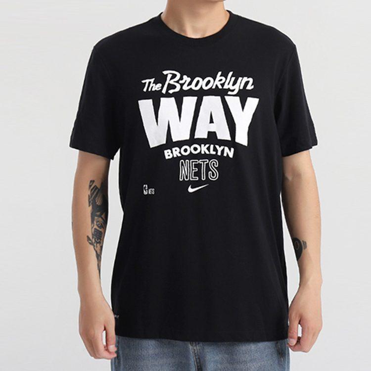 Nike Dri Fit NBA Jersey T Shirts Men's Black Crew Neck Moderate Straight Fit CK8800-010