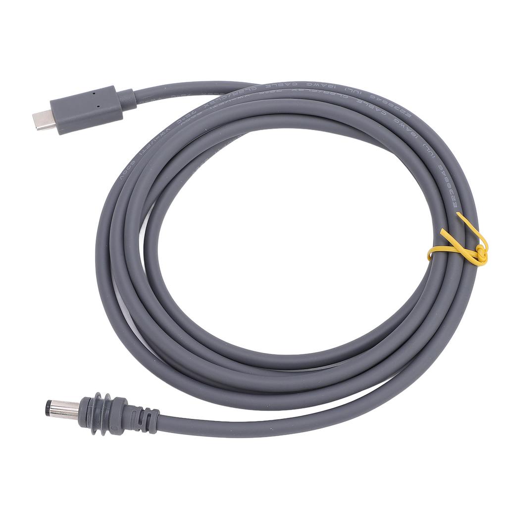 16ft USB C to DC Power Cord Water Resistant Type C Input to DC 20V 5A Barrel Jack Cord for 100W PD