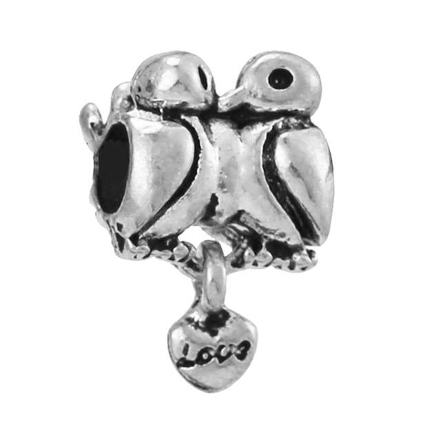 4pcs /Lot 2022 Sterling Silver Color Beads 41 Styles Sparkling Charm Fit Original Brand Bracelets For Women Jewelry Making Gift