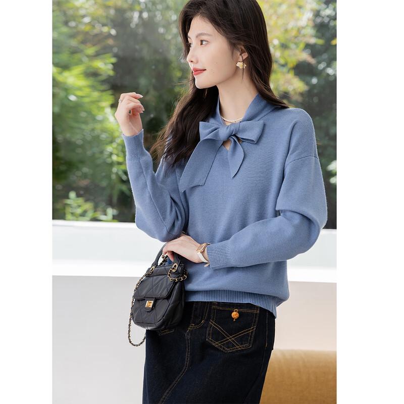 Mokana Women's Elegant Long-Sleeve Knit Top