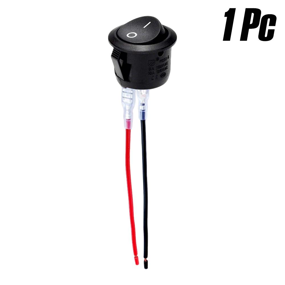 

1-10Pcs 20mm Round Practical Joystick Switch SPST 2 Pin Snap-in ON-Off Toggle Switch Universal 12V for Car RV Boat