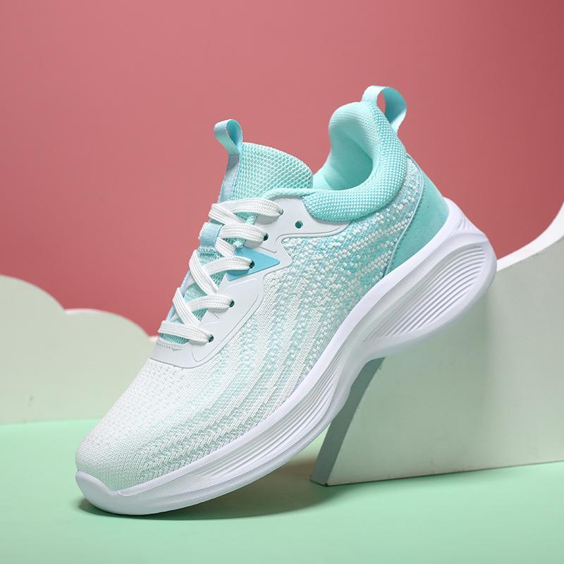 Women's Shoes Running Shoes 2025 Autumn Students Lightweight Breathable Fly-woven Casual Shoes Women's Travel Shoes Sports Women