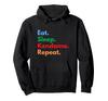 Eat Sleep Kendama Repeat Player Trick Shot Enthusiast Hoodie &